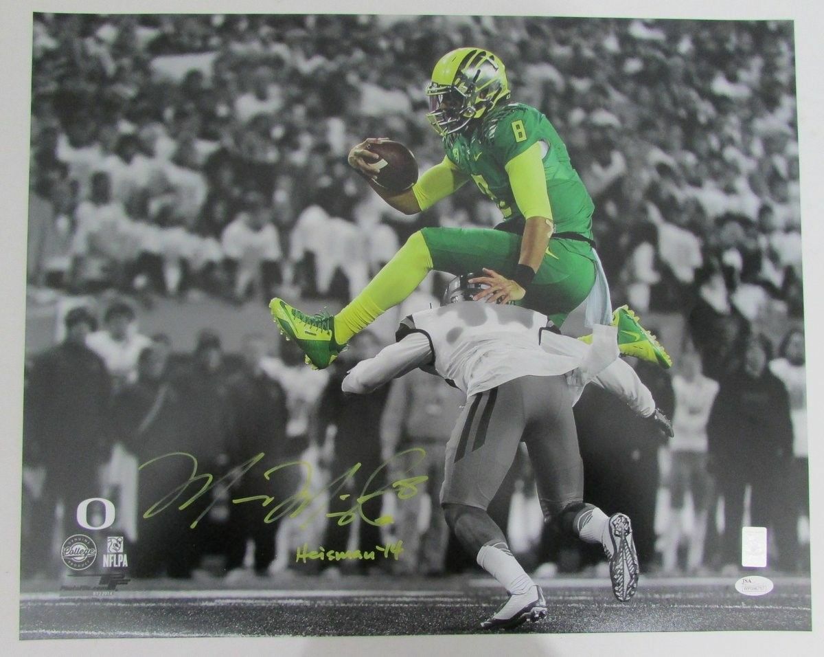 Marcus Mariota Oregon Ducks Signed/Autographed 16X20 Photo Jsa Wp096757 Titans