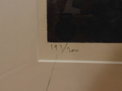 Marcel Mouly "Sunset Landscape" Original Hand-Signed Lithograph 193/200 Framed