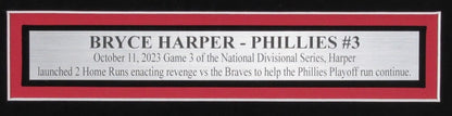 Bryce Harper Signed/Autographed 16X20 Photo Phillies Framed Fanatics 194058