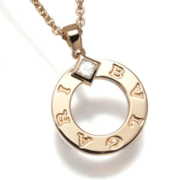 Bvlgari Necklace Bvlgaribvlgari Diamond 18K 750 Rose Gold