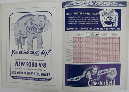 1940 World Series Program Cincinnati Reds Vs.