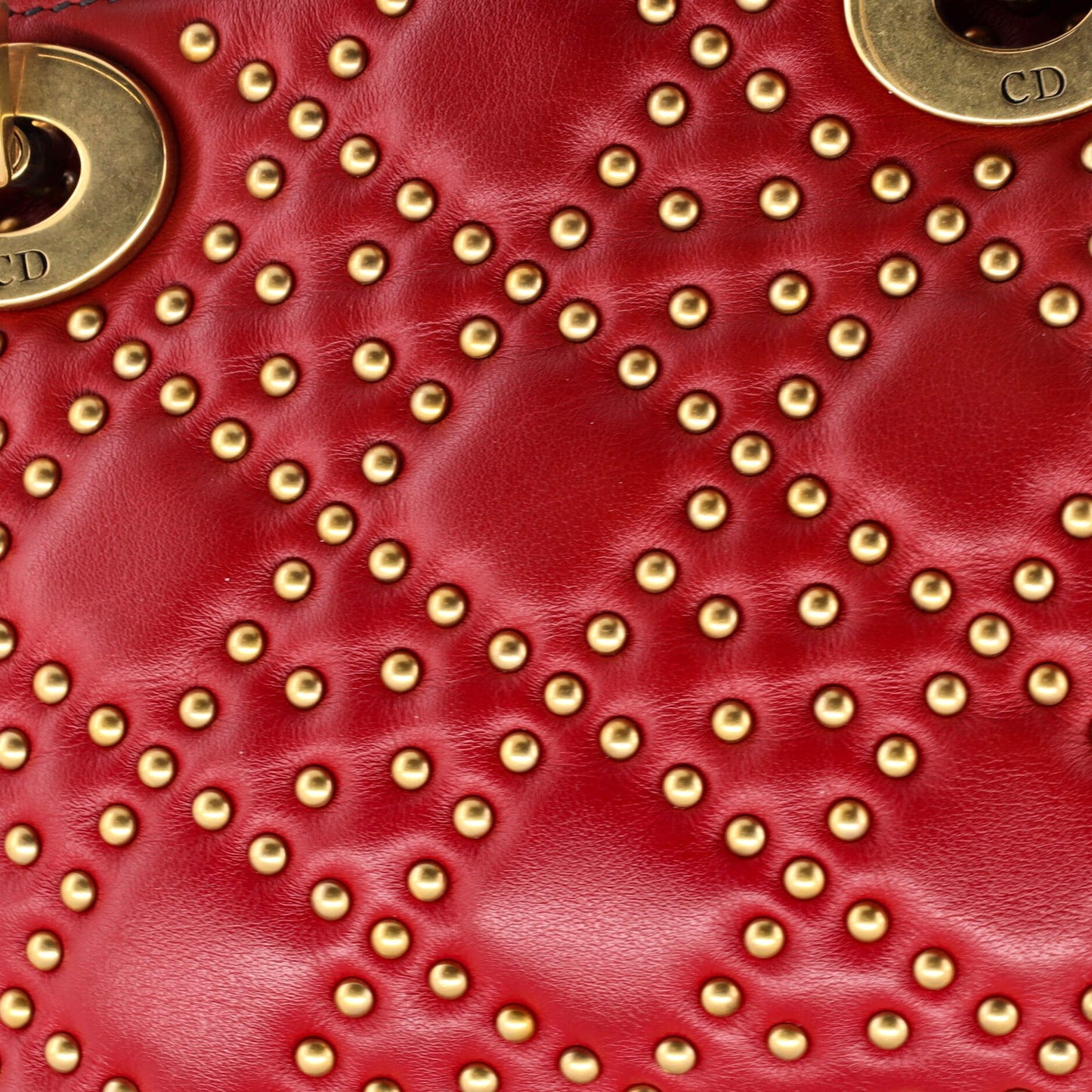 Christian Dior Supple Lady Dior Bag Cannage Studded Lambskin Mini