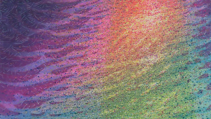 Munenori Makino Woodblock Print "Sea Of Five Colors" 1991 A.P Signed Phone Card