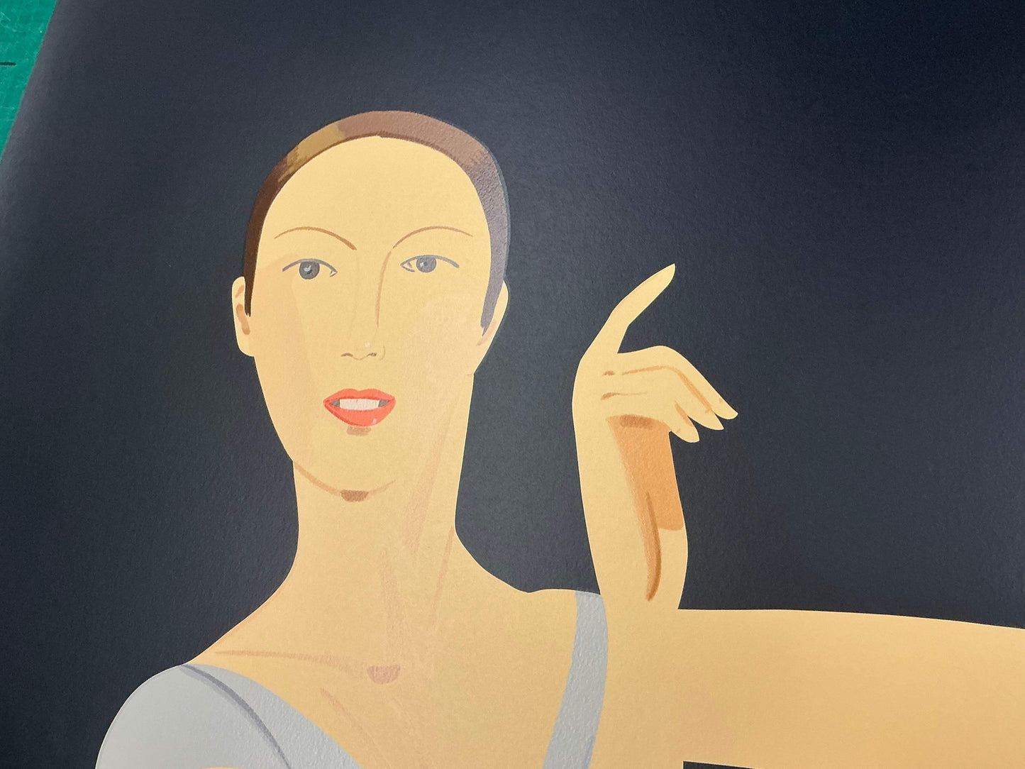 Alex Katz Sarah-American Dance Festival " Serigraph Pop Art Blue