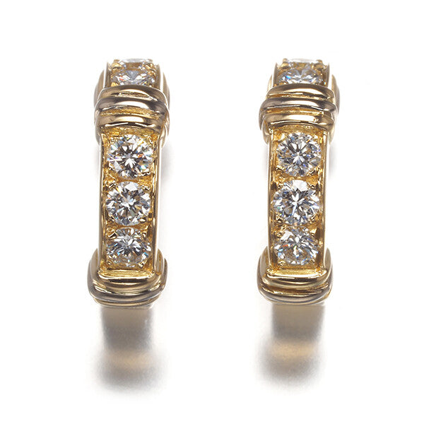 Cartier Earrings Contessa Diamond Hoop 18K 750