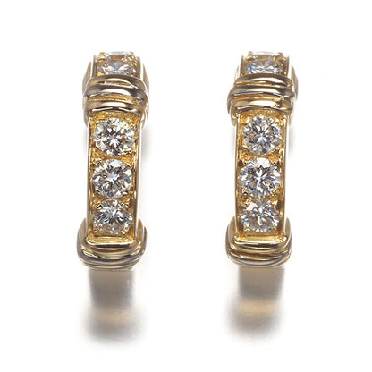 Cartier Earrings Contessa Diamond Hoop 18K 750