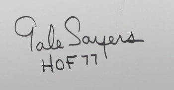 Gale Sayers Hof Autographed/Inscribed 24X36