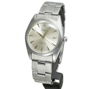Rolex Oyster Date 6694 Silver Case Size 34Mm X 34Mm Men'S Used Watch #711121
