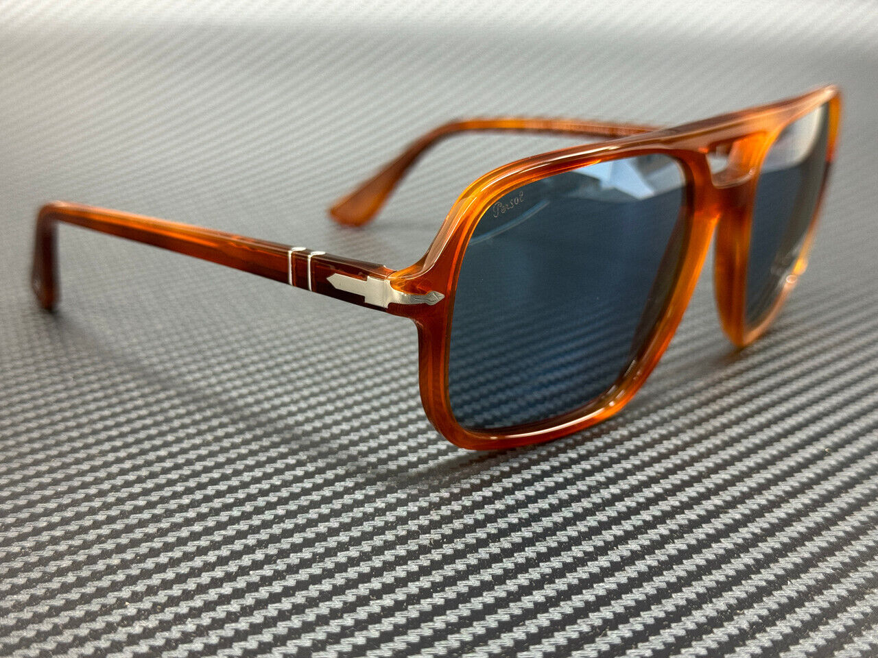 PERSOL PO3328S 96 56 Terra di Siena Brown Blue