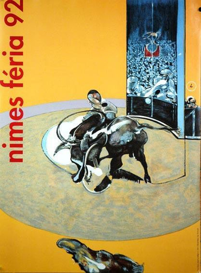 Francis Bacon Authentic Original Serigraphie Print For Feria Nimes 1992