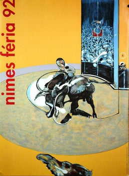 Francis Bacon Authentic Original Serigraphie Print For Feria Nimes 1992
