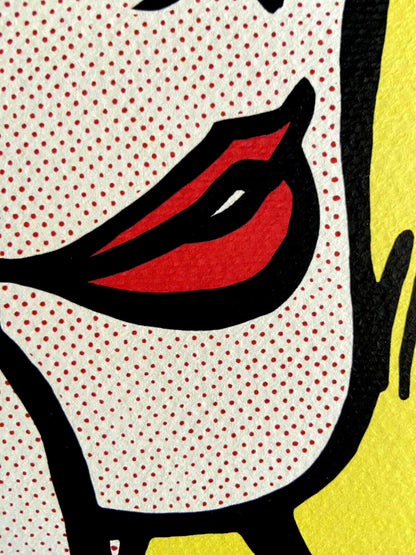 Roy Lichtenstein Lithograph Coa E Numerata A Mano Firmata Certificata