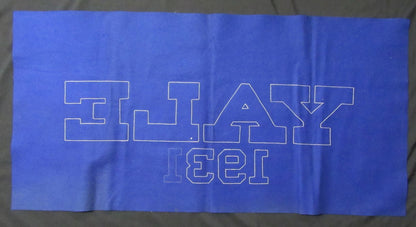 Vintage Yale Ivy League Bulldogs 46X23 Blue Felt