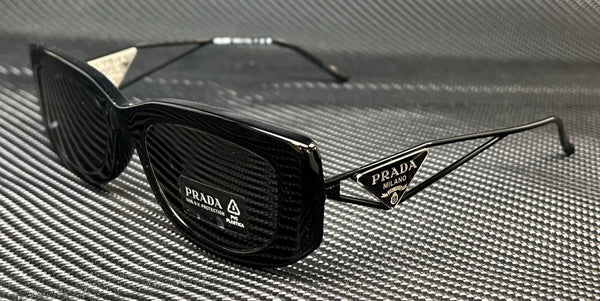 Women's Black Grey Sunglasses Prada 14YS 1AB5S0 53 mm