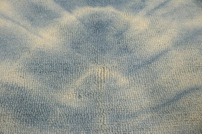 Hand-Tufted Blue Tie-Dye Rug Modern Kids Room