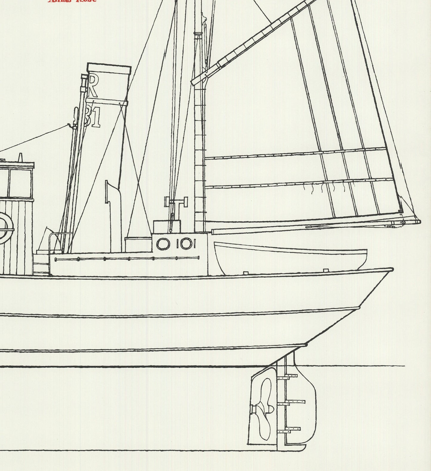 Ian Hamilton Finlay Poem/Print No.14 (Xmas Rose) " Serigraph Contem