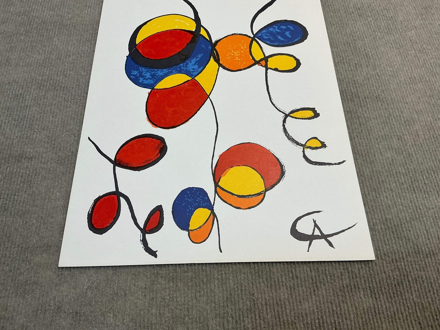 Alexander Calder Spirales " Lithograph Surrealism Multicolor