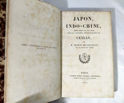 Japon, Indo-Chine, Ceylan By Dubois De Jancigny,