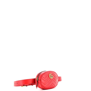 Gucci Gg Marmont Belt Bag Matelasse Leather