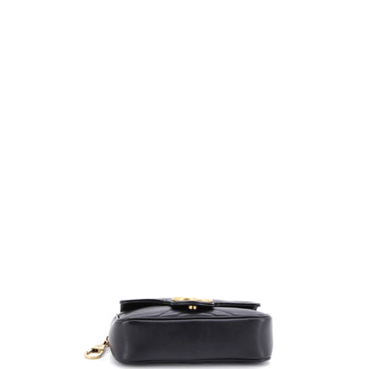 Gucci Gg Marmont Flap Bag Matelasse Leather Super Mini