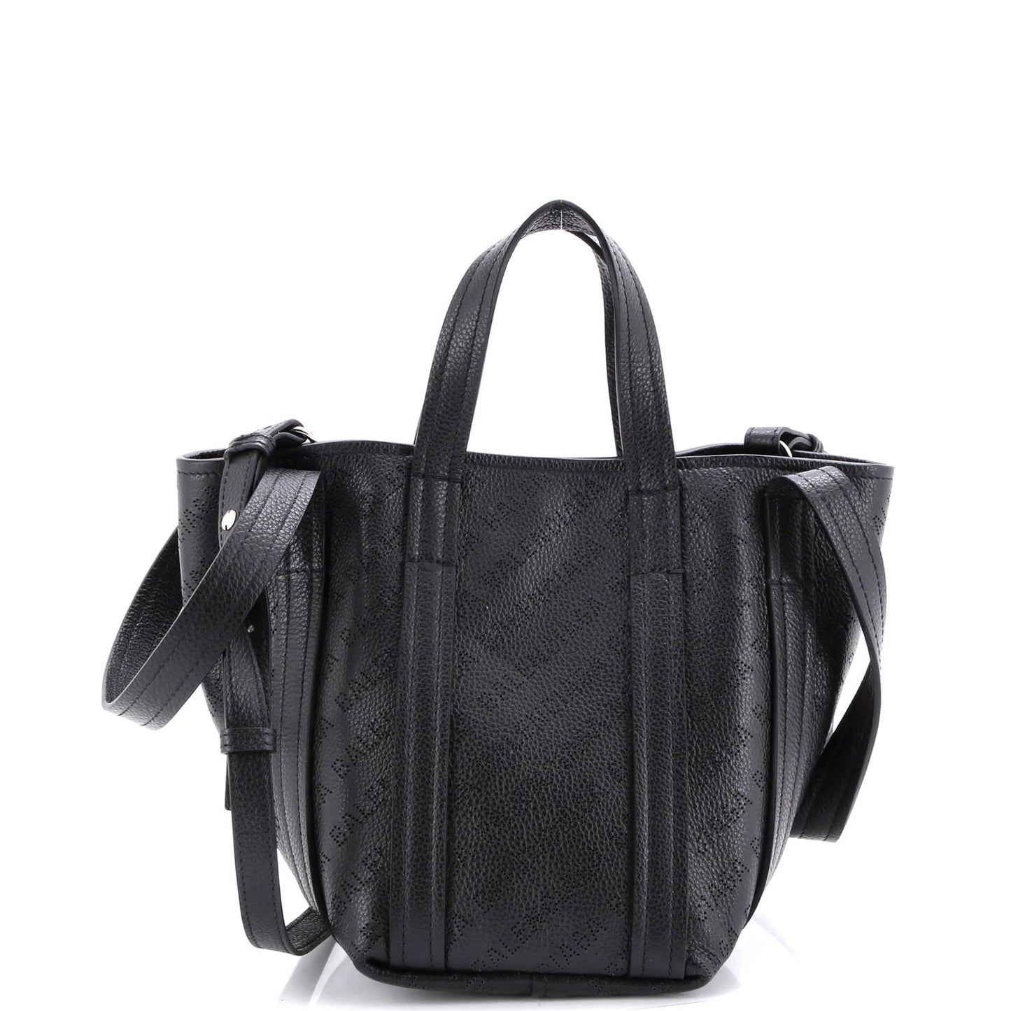 Balenciaga Everyday 2.0 North South Tote Logo Perforated Leather Xs