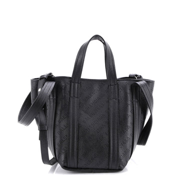 Balenciaga Everyday 2.0 North South Tote Logo Perforated Leather Xs