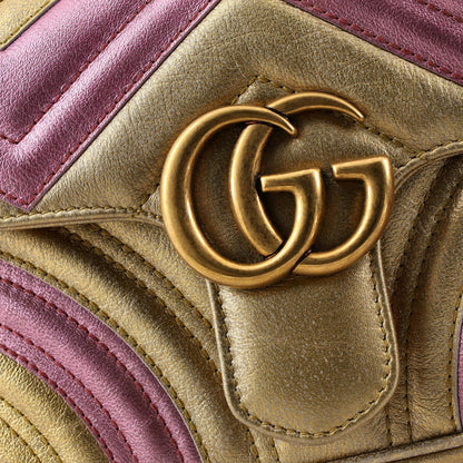 Gucci Gg Marmont Flap Bag Matelasse Leather Small