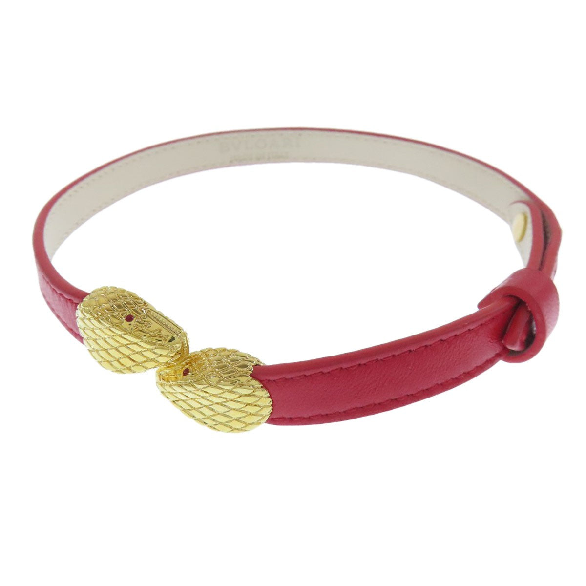 Leather BVLGARI Serpenti Bracelet