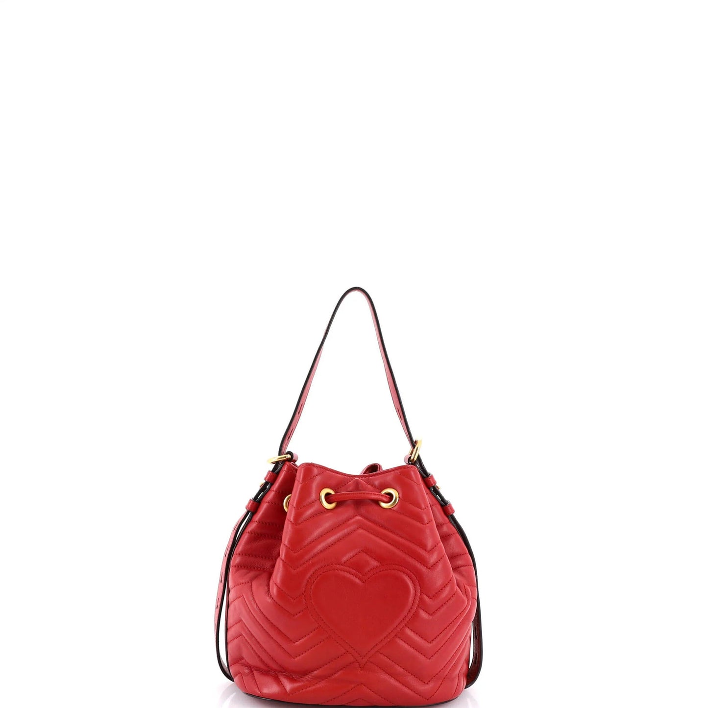 Gucci Gg Marmont Bucket Bag Matelasse Leather Small