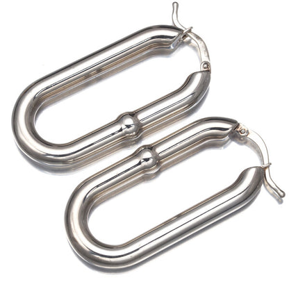 Bottega Veneta Earrings Hoop 925 Sterling Silver