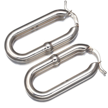 Bottega Veneta Earrings Hoop 925 Sterling Silver