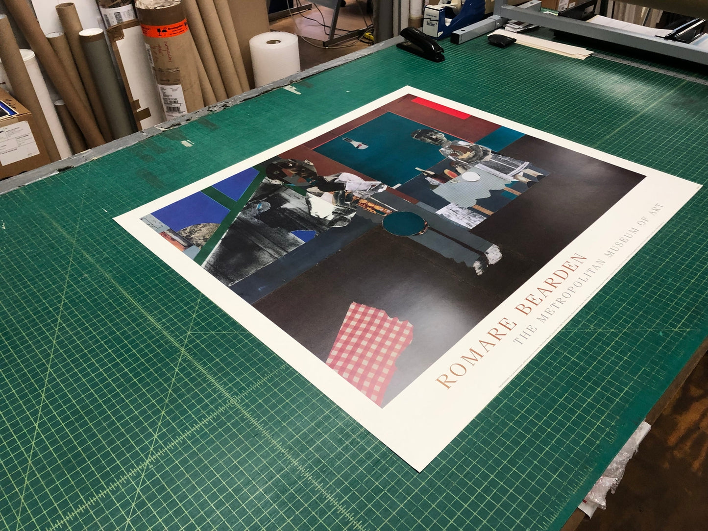 Romare Bearden The Woodshed " Poster African American Multicolor B