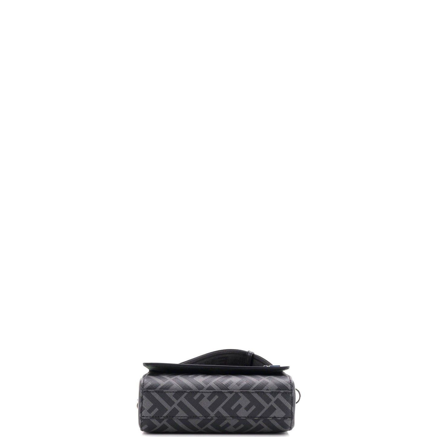 Fendi Ff Squared Compact Bag Zucca Coated Canvas And Leather