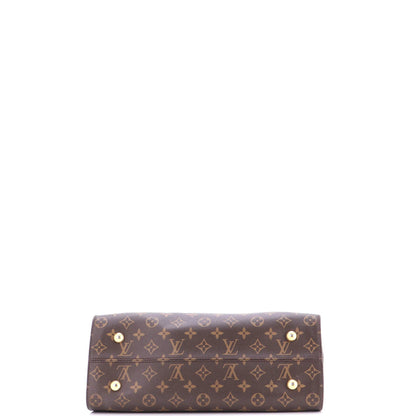 Louis Vuitton Tuileries Handbag Monogram Canvas With Leather