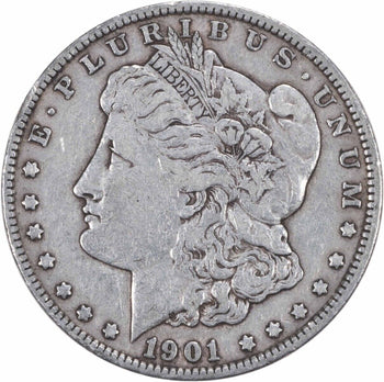 1901 Morgan Silver Dollar Choice VF Uncertified