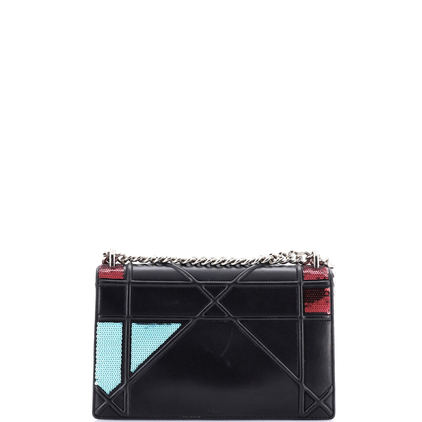 Christian Dior Diorama Flap Bag Sequin Embellished Lambskin Medium