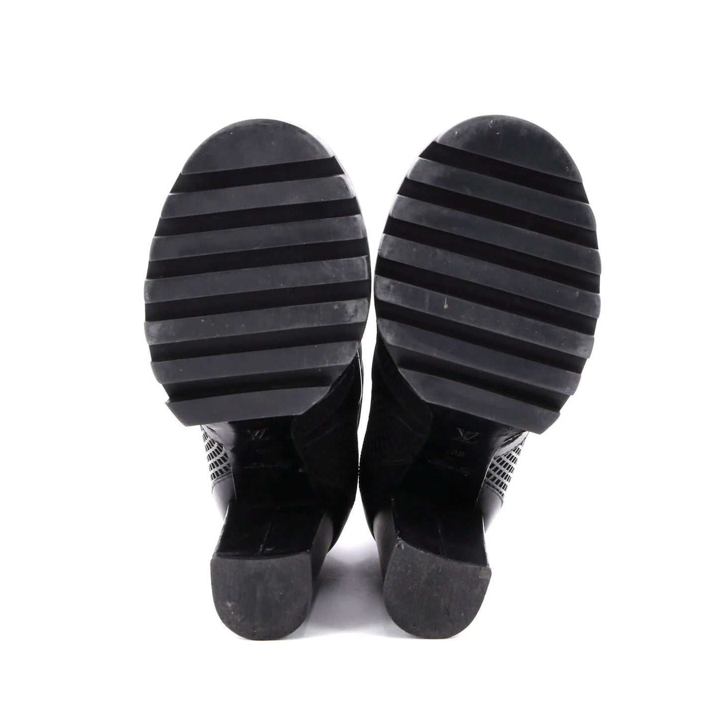 Louis Vuitton Women'S Digital Gate Boots Leather With Mesh