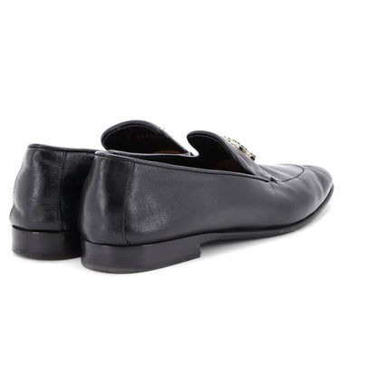 Chanel Women'S Cc Mocassin Loafers Leather With Metal