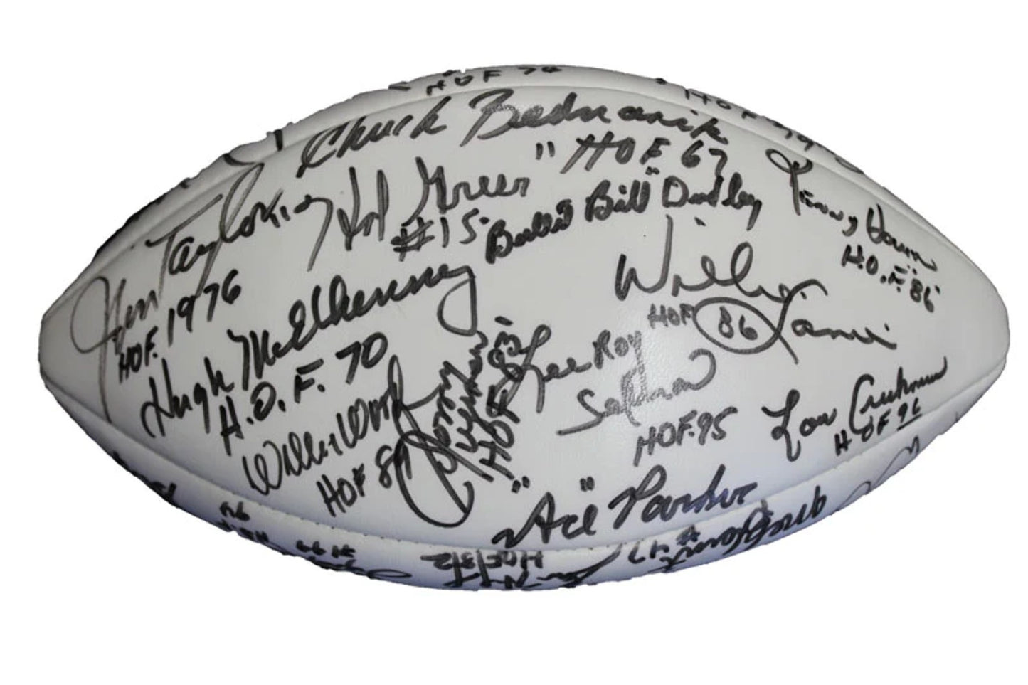 Nfl & Nba Hall Of Fame Signed Football