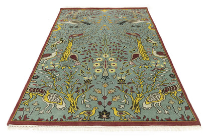 Handmade Chobi Oriental Rug 6X9 Ft Pictorial