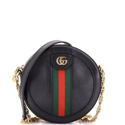 Gucci Ophidia Round Shoulder Bag Leather Mini