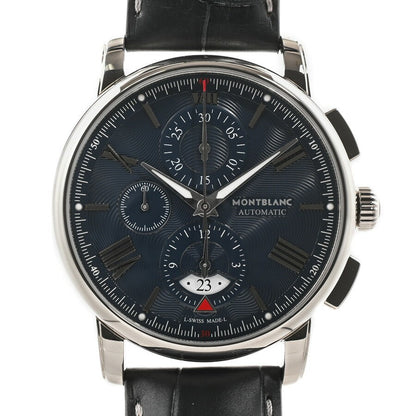 Montblanc 4810 Automatic Chronograph Mb119961 Black Men'S Used Watch #61016