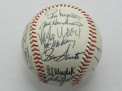 1974 White Sox Team Signed By 22 Baseball Santo (Hof) Tanner Allen Wood 184934