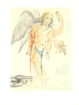 Salvador Dali Angel With Cross 