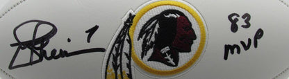 Joe Theismann Autographed/ Inscribed Redskins Logo Football Beckett 177270