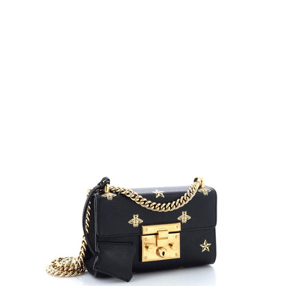 Gucci Padlock Shoulder Bag Printed Leather Small