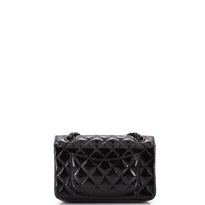 Chanel So Black Reissue 2.55 Flap Bag Quilted Patent Mini