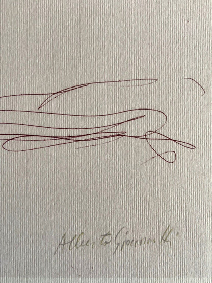Alberto Giacometti Lithograph ' Woman ' Coa