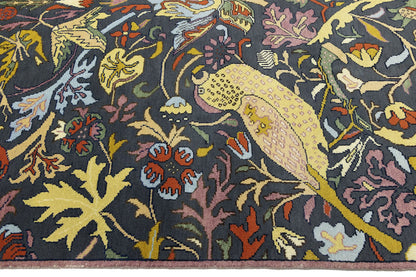 One-Of-A-Kind Birds Design Chobi Oriental Rug