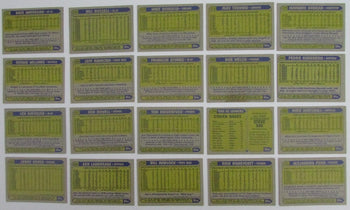 Lot Of (20) Autographed 1987 Topps Los Angeles
